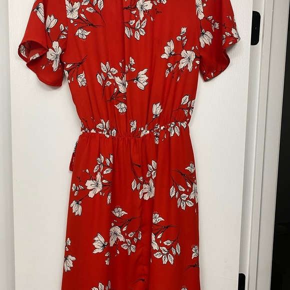 Red wrap dress - Picture 4 of 4